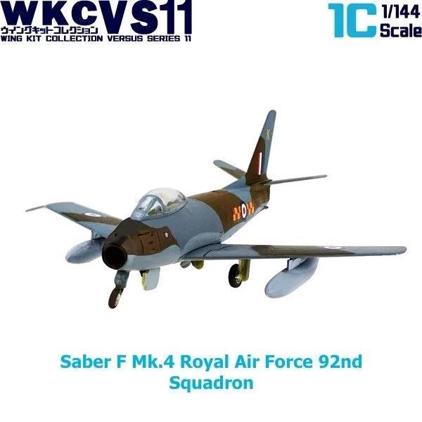 โมเดลเครื่องบินจำลอง 1/144 F-toys Wing Kit Collection VS11 #1-A F-86 Saber F Mk.4 Royal Air Force 92