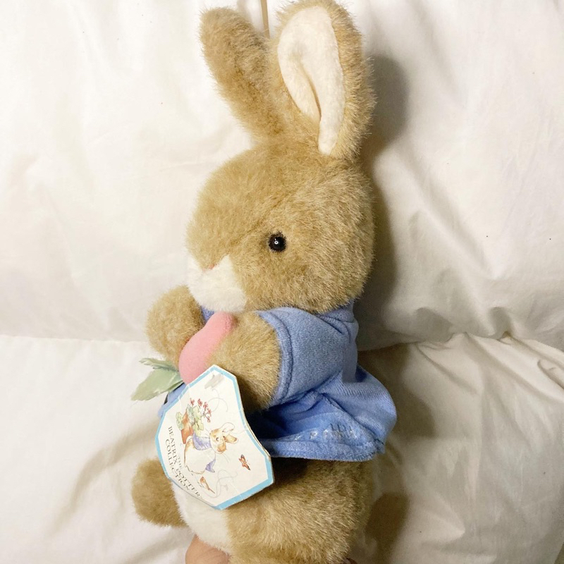 ( สินค้า VINTAGE  ) ตุ๊กตาปีเตอร์แรบบิท Peter Rabbit วินเทจ ป้ายห้อย