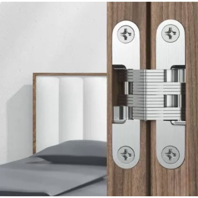 บานพับข้อเสือ บานพับซ่อนข้อเสือ ขนาดสินค้า 19x96 mm พร้อมสกรูติดตั้ง