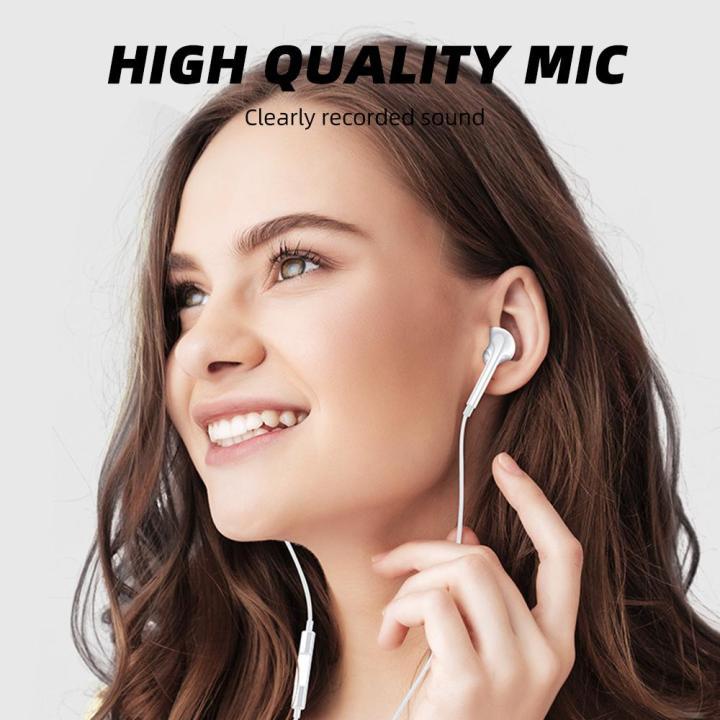 Kinkong สายหูฟัง USB-Type C ควบคุมสายสนทนา ไมโครโฟนชัด สำหรับ HIFI Android Universal โน๊ต8,9,10 i5 6 7 x xr