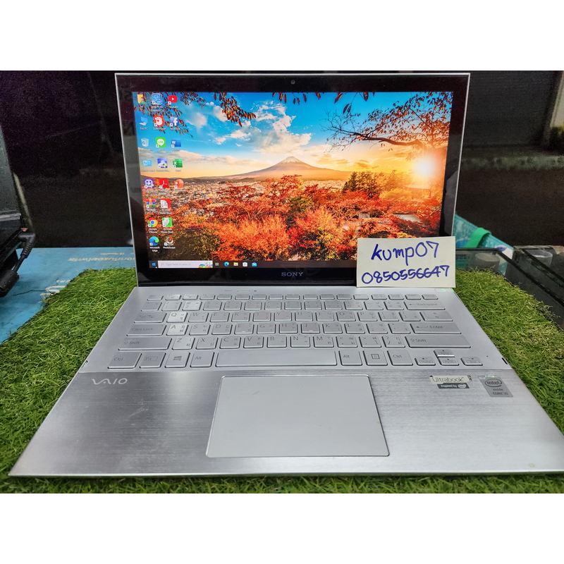 ขาย Notebook Sony VAIO PRO 13 Core i5 RAM 4GB SSD 128GB จอ Touch Screen มือ2 สภาพดี  แบตเก็บไฟ 3900 