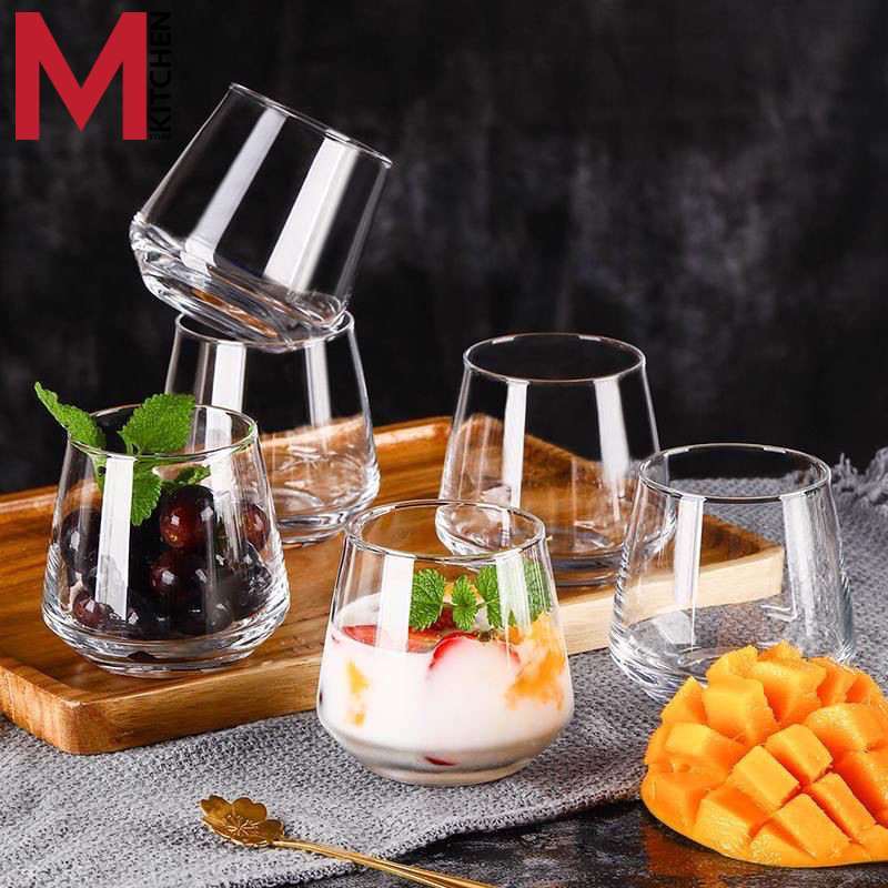 M KITCHEN แก้วน้ำ แก้วกาแฟ ใช้ในคาเฟ่ ขนาด 370/390ml (A0)