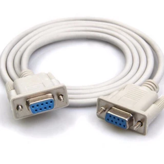 ซีเรียล RS232 DB9 cross FF Serial 9พิน แบบเมีย เมีย 2ด้านเป็นสายแบบครอสไขว้ 2กับ3 สาย RS232 9pin Female to Female cable