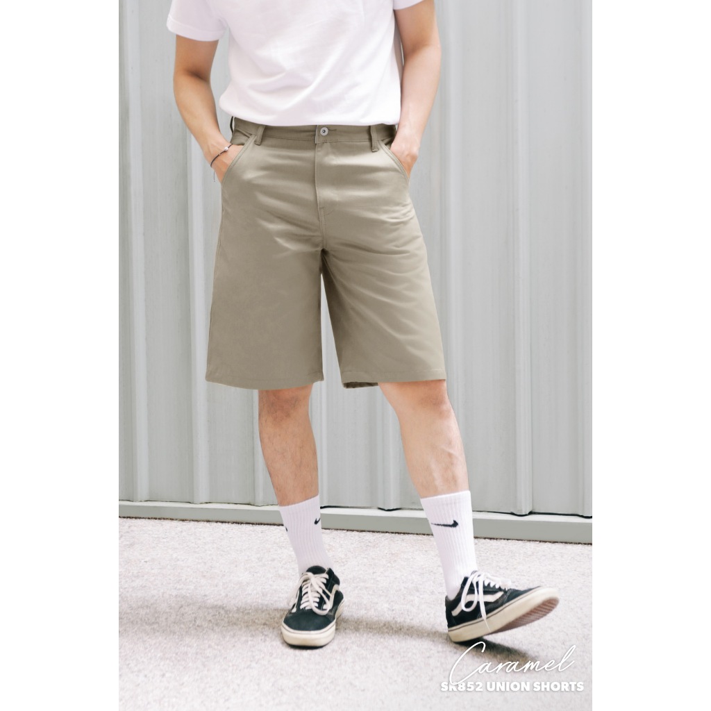 Simple&Raw - กางเกงขาสั้น SK852 UnionShorts (Caramel)