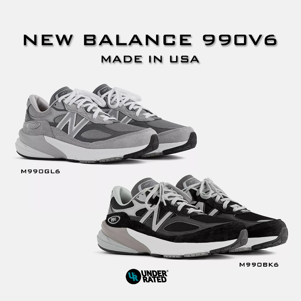 [สินค้าพร้อมส่ง] รองเท้า New Balance รุ่น 990v6 Grey / 990v6 Black Made In USA สินค้าลิขสิทธิ์แท้ 10