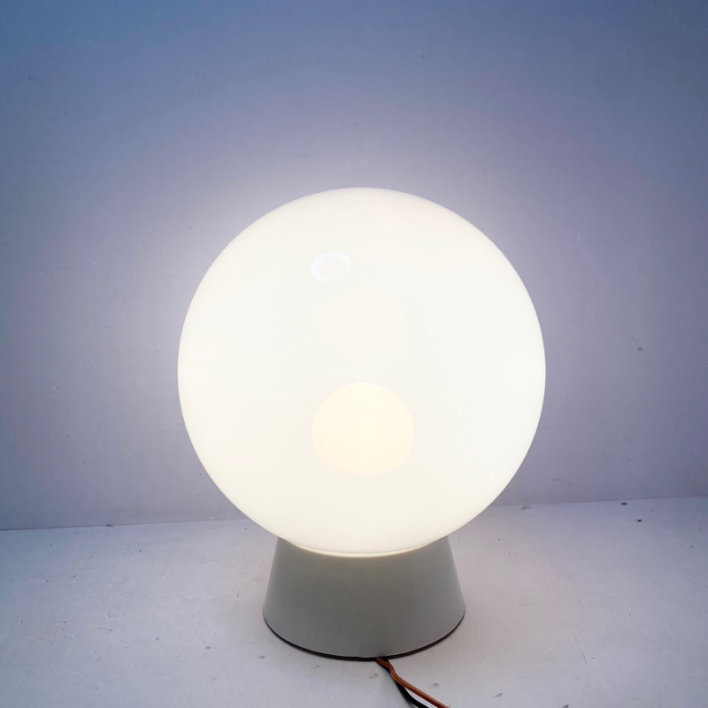 โคมไฟหัวเสากลม Plastic Round Post Top Lamp (เฉพาะโคม ไม่แถมหลอด Only Lamp, no bulb) ฐานสีขาว White E27 ขนาด 8" Inches
