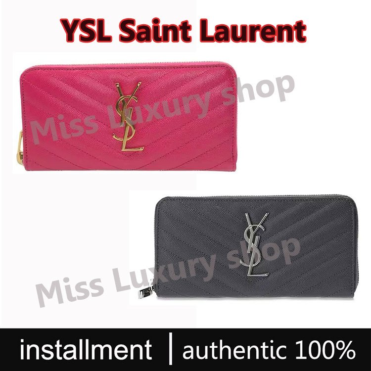 YSL Yves Saint Laurentกระเป๋าคุมข้อมูลยาวของแท้100%
