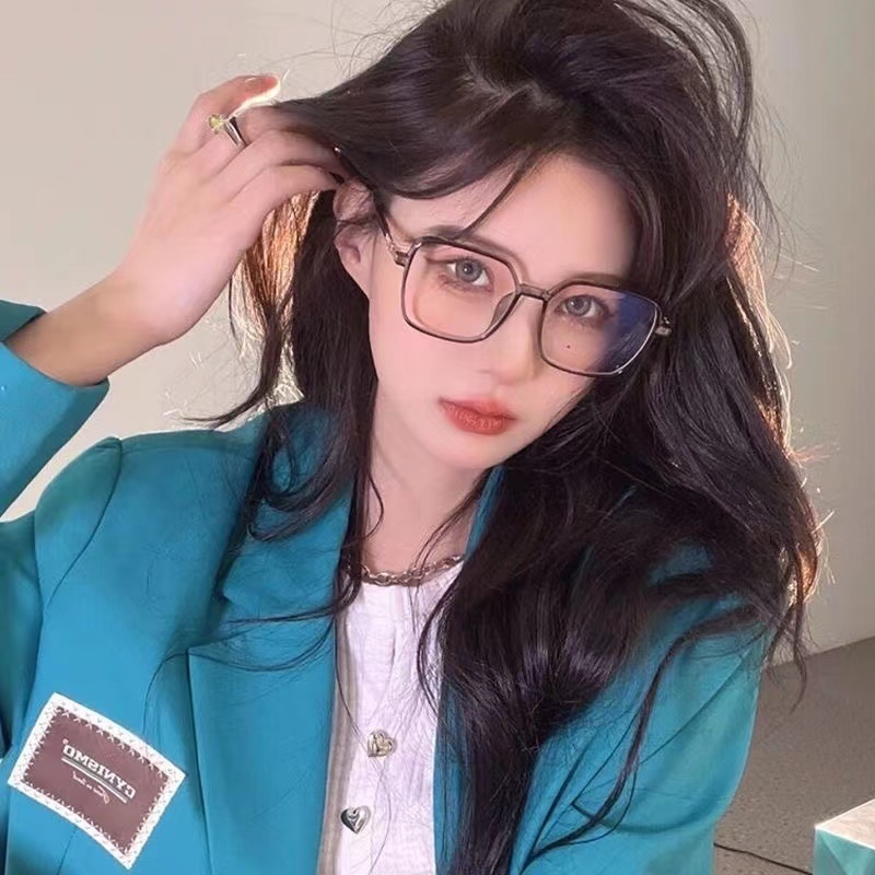 [ส่งจากกทม]My Girlแว่นกรองแสง ใหม่ แว่นสายตาสั้น0°-400° กรอบแว่นสีดำ ความนิยม เครื่องประดับแฟชั่น Unisex มี 5 สีให้เลือก