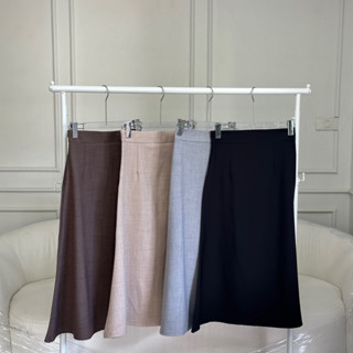 P-Mermaid skirt กระโปรงสไตร์เกาหลีทรงหางปลา 🔥พร้อมส่ง