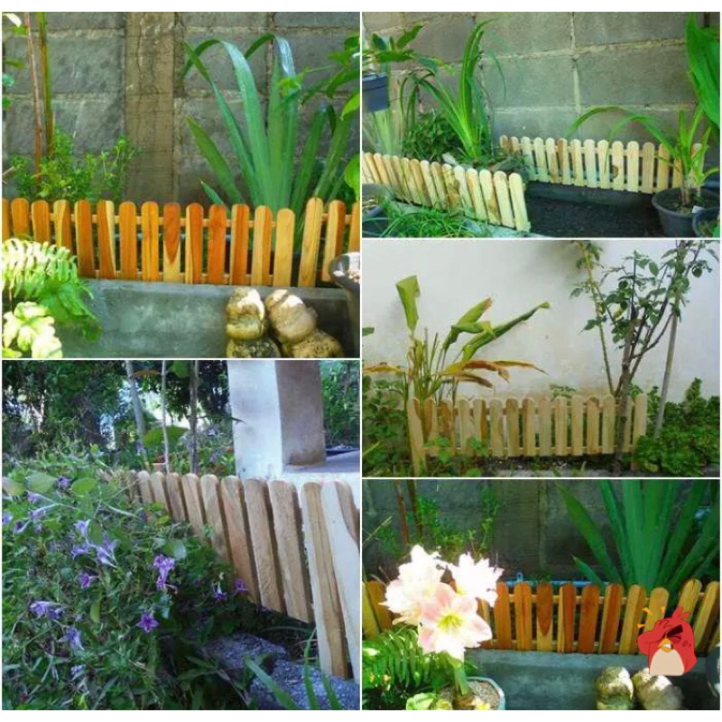 รั้วสนามไม้สักแท้1มัดได้5แผง 1แผงยาว100สูงรวมขา50cm(ขายยกมัด5แผง) - รูปที่ 4