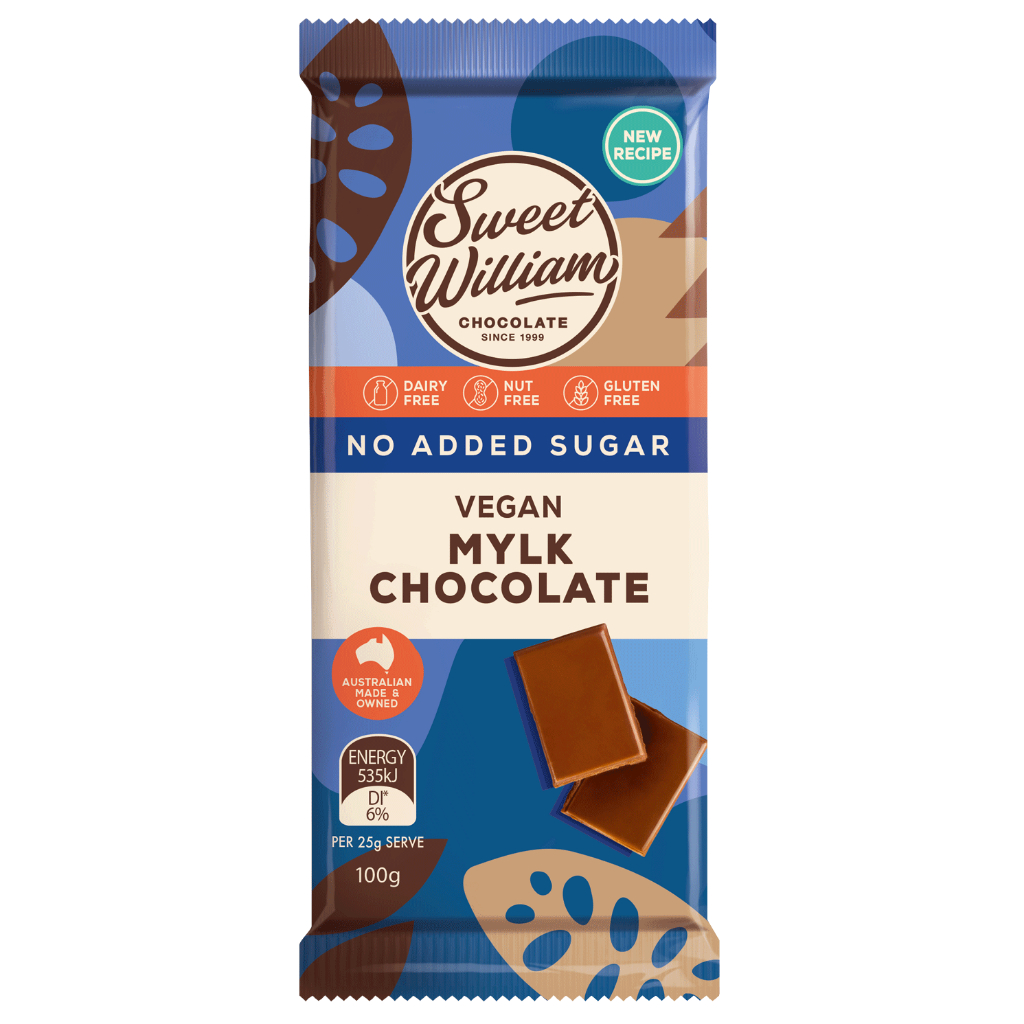 Sweet William Vegan Mylk Chocolate – No Added Sugar