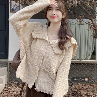 Sale📍เสื้อไหมพรมถักสไตล์เกาหลีผ้ามิ่มมาก