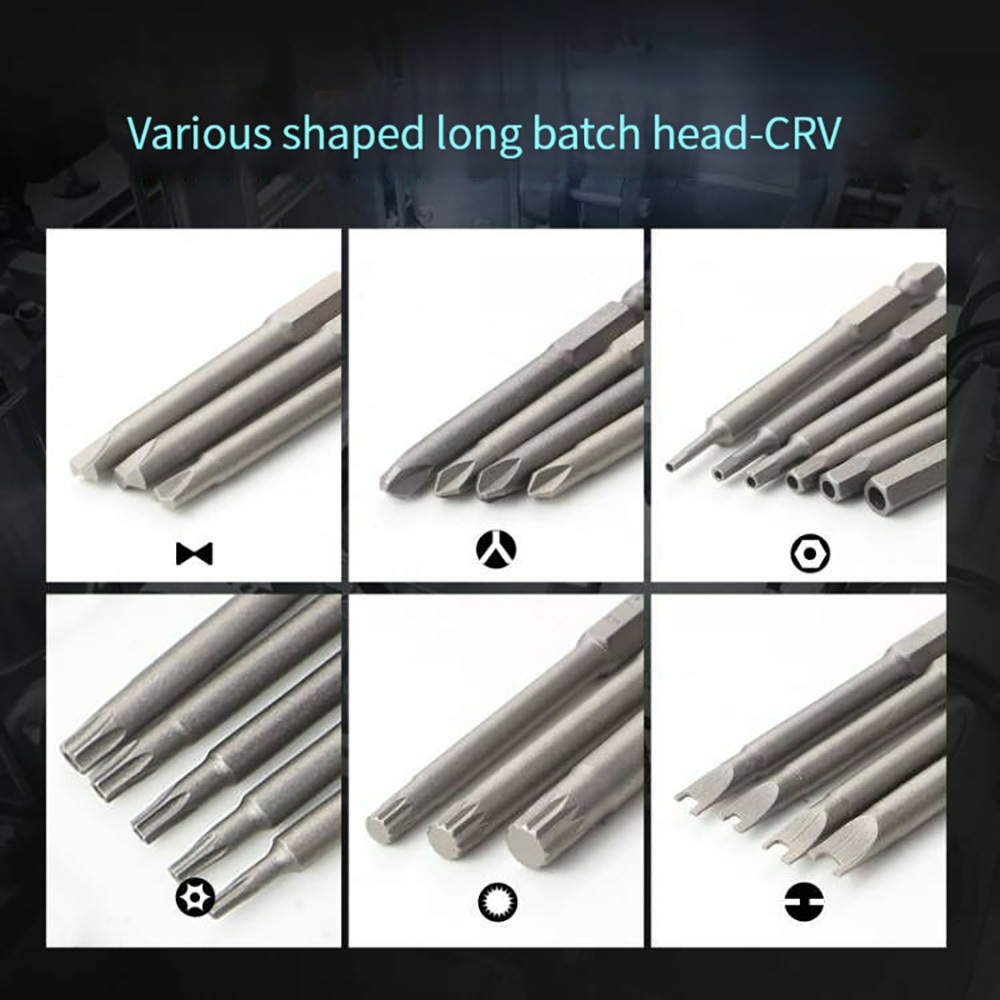 50 ชิ้น 75 มิล ลิเมตรการรักษาความปลอดภัยไขควงบิต Torx ดาว HEX Spline slotted ฟิลลิป ไขควงหกเหลี่ยม อุปกรณ์ซ่อมแ - รูปที่ 4