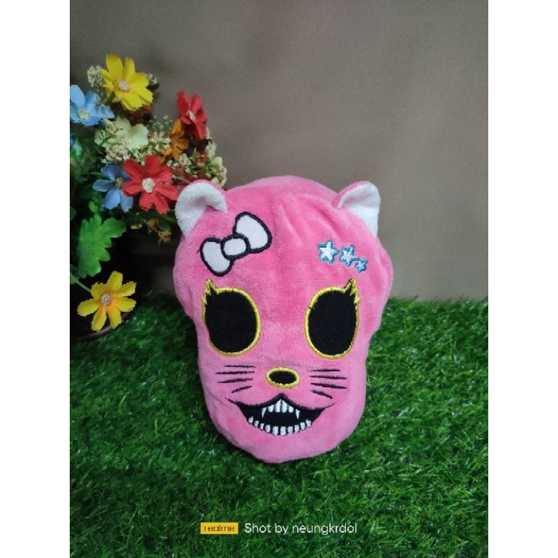 ตุ๊กตาหัวกระโหลกชมพู Plush Pillow Cushion Pink Girl Skull
