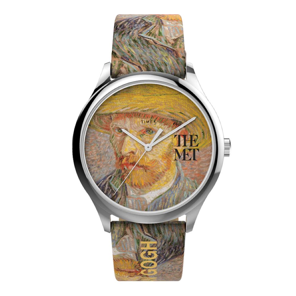 TIMEX TW2W25100 The MET Klimt นาฬิกาข้อมือผู้ชาย สายหนัง สีน้ำตาล หน้าปัด 40 มม.