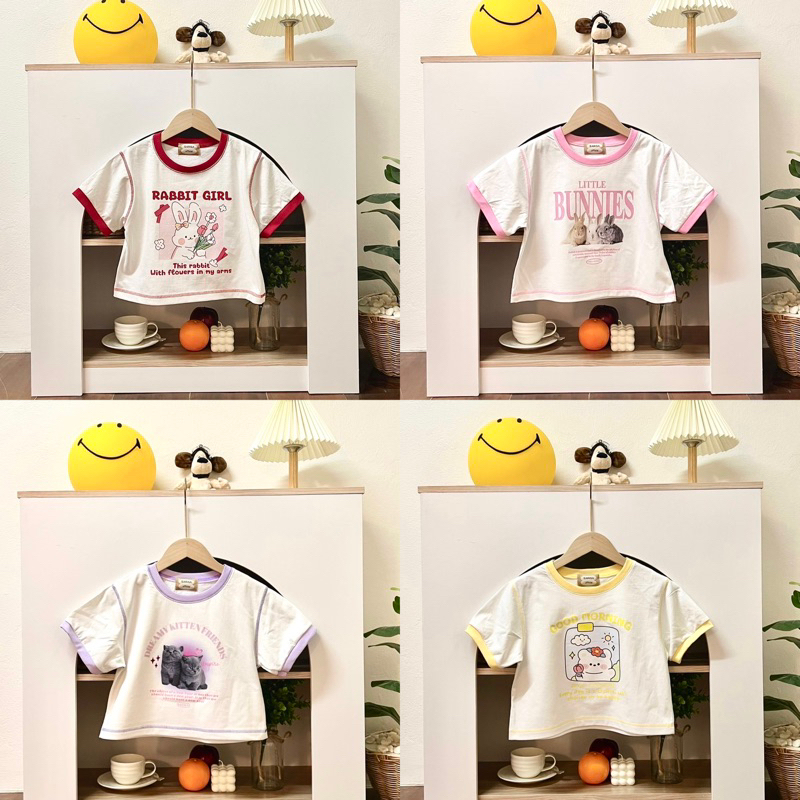 Sale ‼️เสื้อครอป baby crop แต่งขอบ🧸 ป้ายsarisa