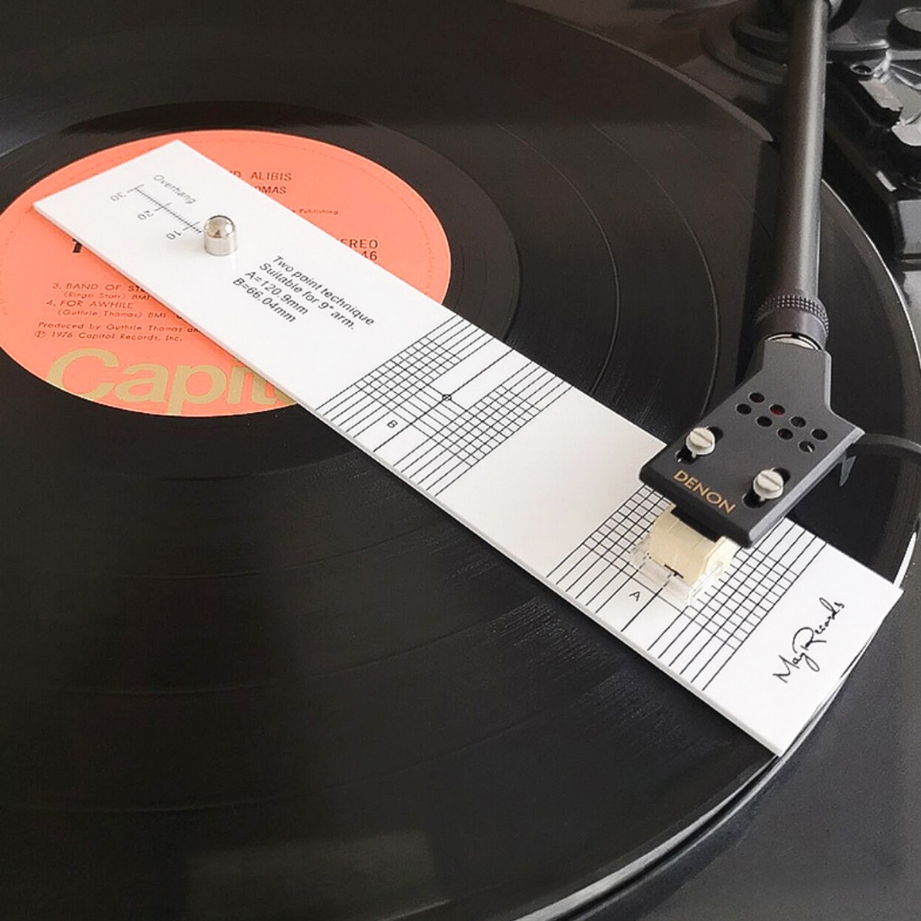 แผ่นติดตั้งหัวเข็มเครื่องเล่นแผ่นเสียง Phono cartridge calibration