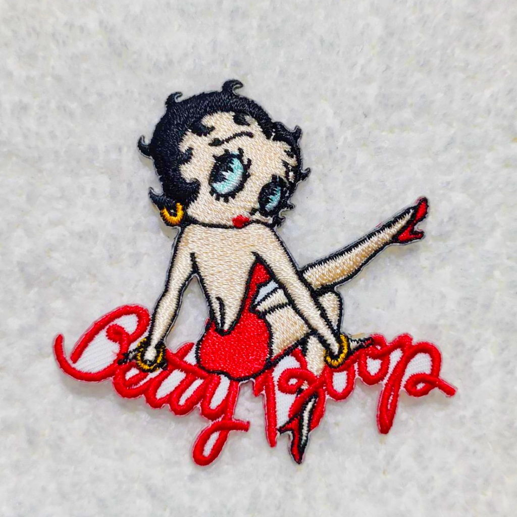 อาร์ม ตัวรีด ตัวรีดติดเสื้อ อาร์มติดเสื้อ การ์ตูน เด็ก ลาย betty boop Patch Sticker สติ๊กเกอร์ โลโก้ ตรา  เบตตี้ บูบ
