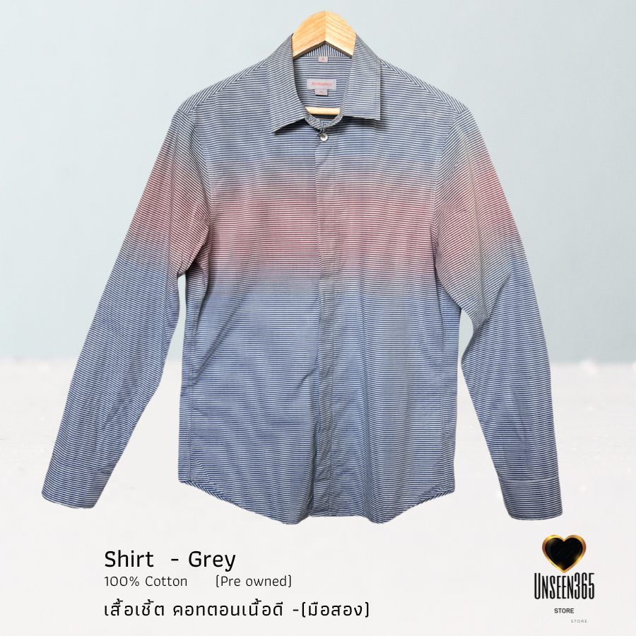 เสื้อเชิ้ต คอทตอน  (มือสอง)  Shirt - 100 % Cotton (pre owned) MSC-03 SN1 -จิม ทอมป์สัน -Jim Thompson
