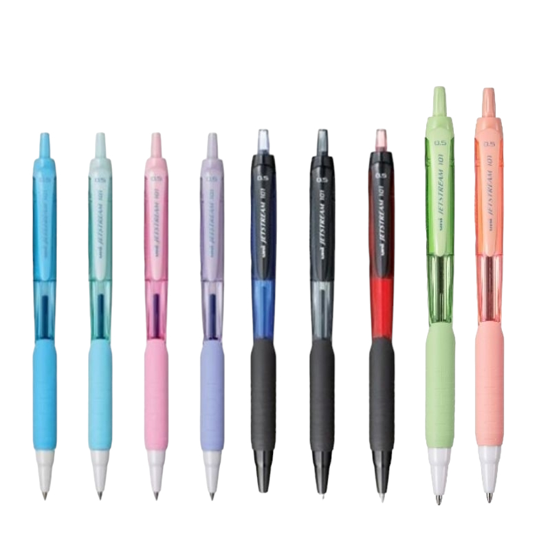 ปากกา ยี่ห้อ Uni Jetstream 101 ขนาด 0.5 mm. และ 0.7 mm.