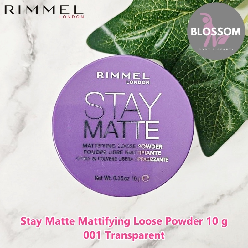 Rimmel® Stay Matte Mattifying Loose Powder 10 g แป้งฝุ่น คุมมัน บางเบา