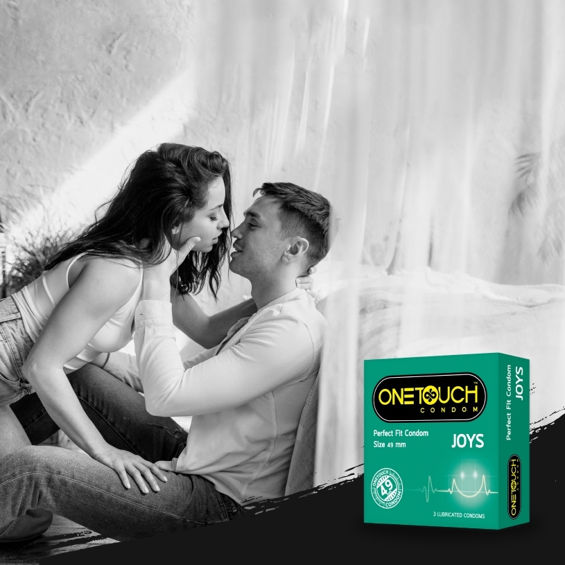 Onetouch Joys วันทัช จอยส์ ขนาด 49 มม. บรรจุ 3 ชิ้น [4 กล่อง] ถุงยางอนามัย One touch condom ถุงยาง
