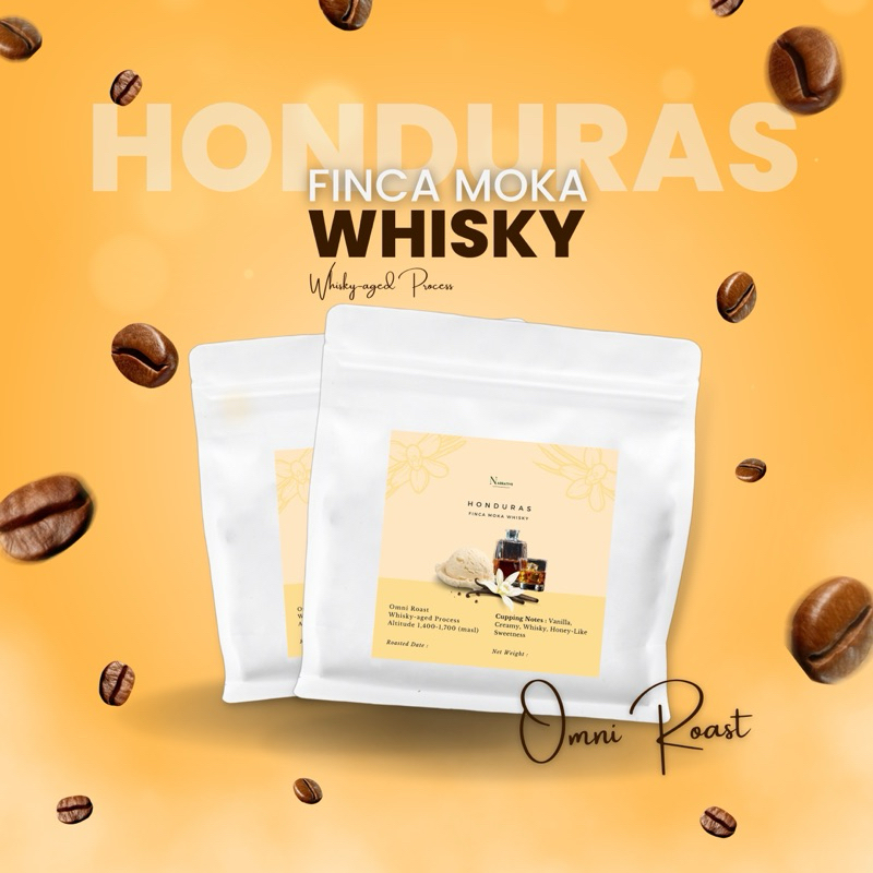 เมล็ดกาแฟ Honduras Finca Moka Whisky - Omni Roast (Medium to Light)
