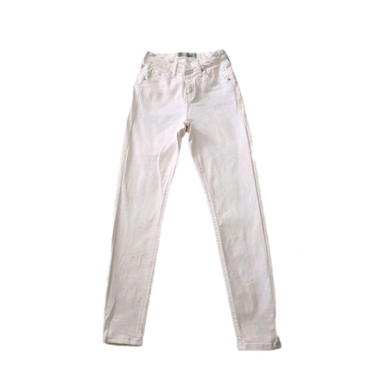 Topshop กางเกงขายาว กางเกงสีขาว มือสอง_pl026