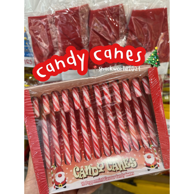 Candy Canes ไม้เท้าแคนดี้ (แพ็ค 13 ชิ้น) คริสต์มาส ปีใหม่ ตกแต่งต้นคริสมาสตร์ อมยิ้ม กินได้