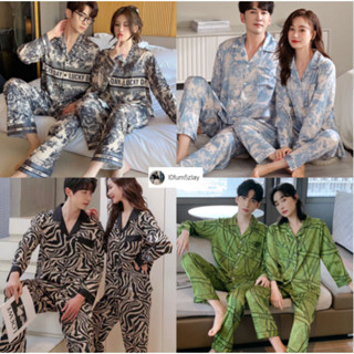 🧡（ ขนาดเท่ากันทั้งชายและหญิง）ชุดนอนสําหรับคู่รักl0fum5zlay， …