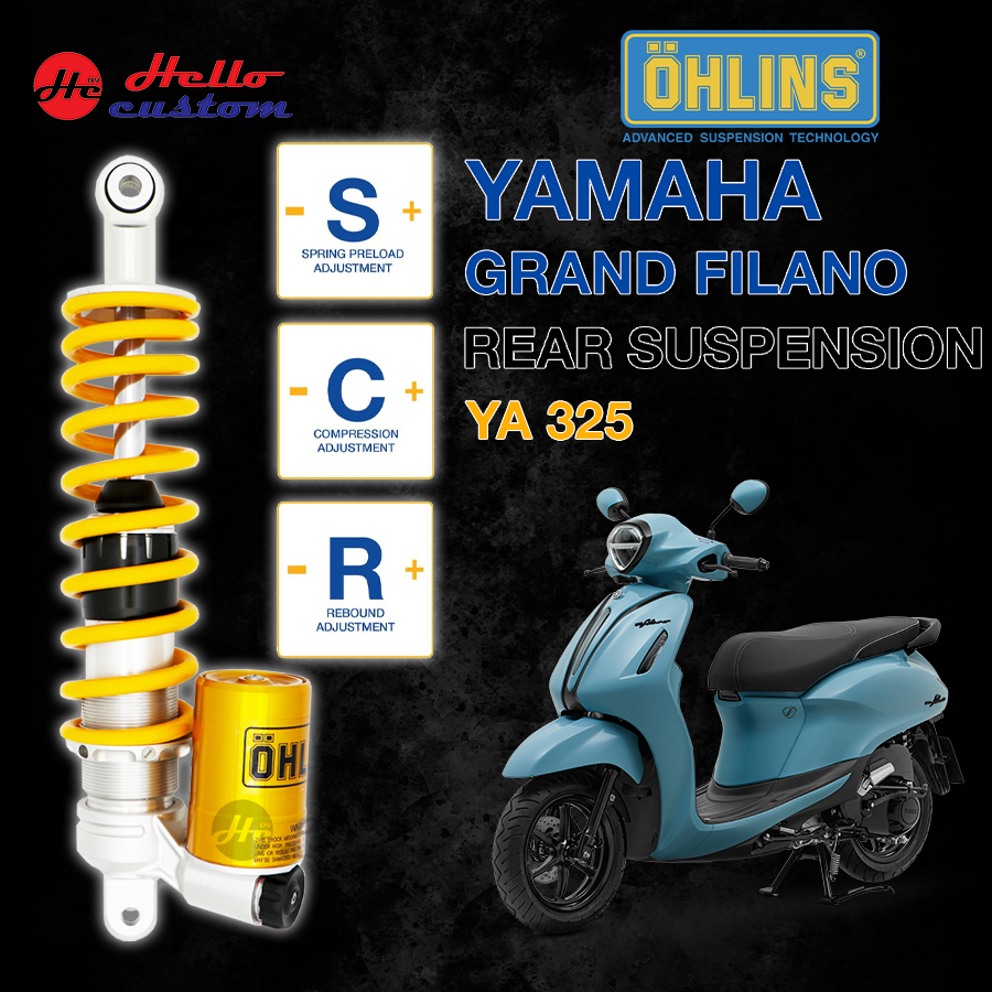 โช๊คหลัง Ohlins YA325 Yamaha Grand Filano Hybrid ปี 2023