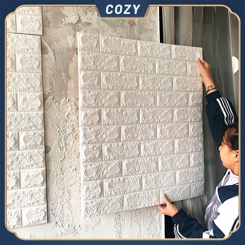 วอลเปเปอร์ติดผนัง  ลายย้อนยุคขนาดใหญ่ 3D สำหรับตกแต่งผนังบ้าน  ขนาด 70x77 ซม