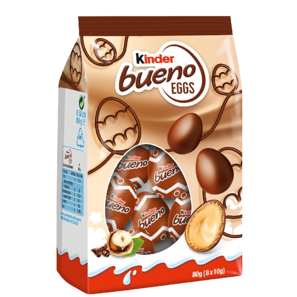 Kinder Bueno Eggs  น้ำหนัก 80 กรัม E.20/12/25