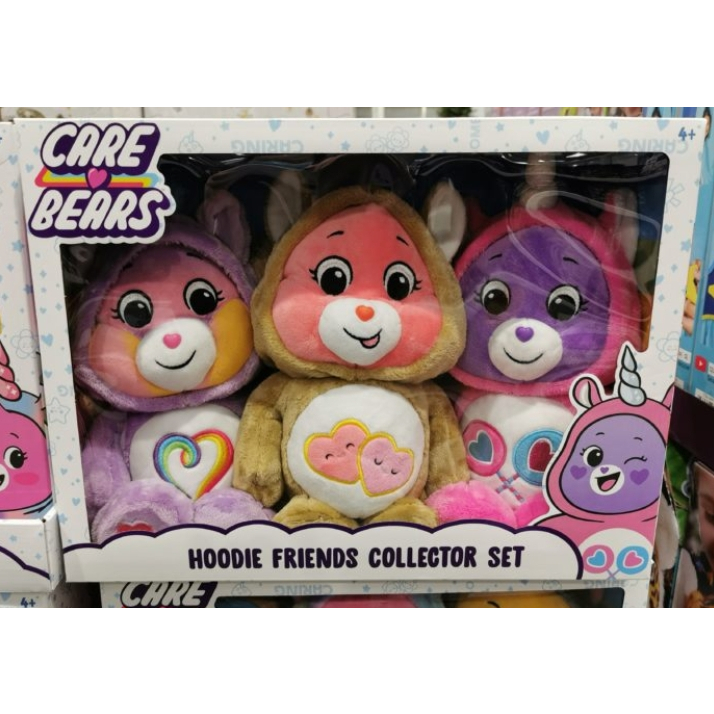 Care Bears Hoodie Friends Plush 3-Pack Assortment