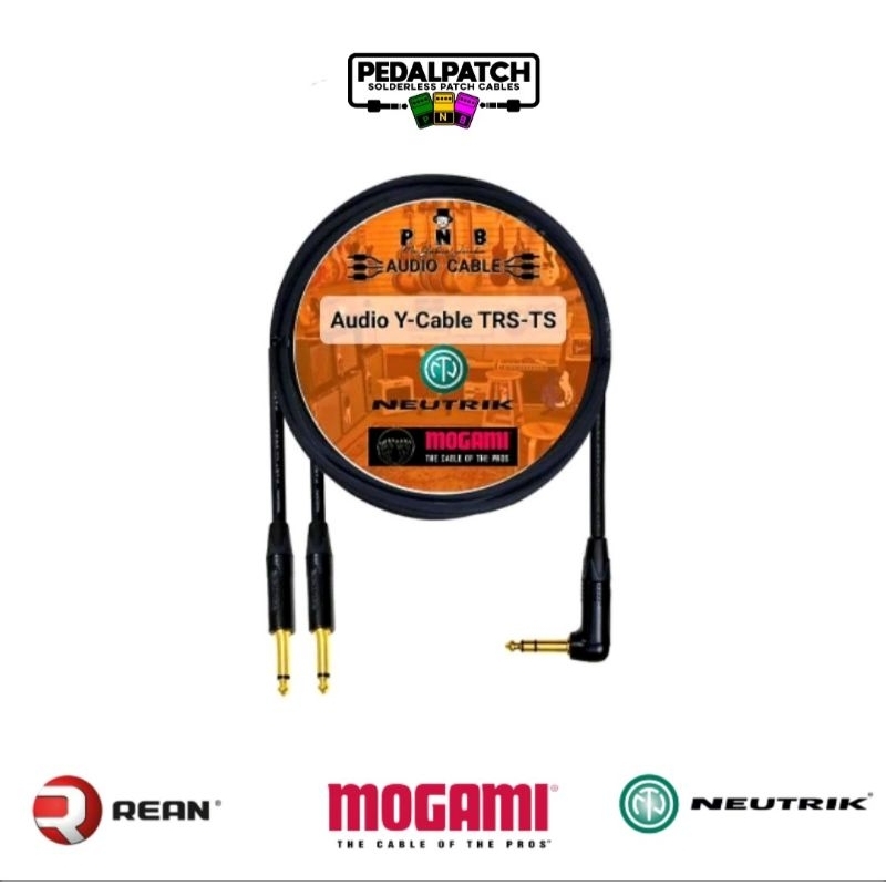 สายสัญญาณเสียง Audio Y-Cable : TRS - TS Dual ใช้สาย MOGAMI ใช้หัวปลั๊ก NEUTRIK, REAN