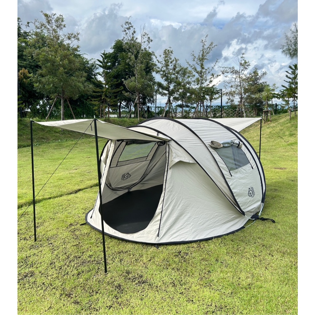 CFX  Tent เต็นท์ กลางแจ้ง ตั้งแคมป์ Awning Room เต้นท์กันน้ำ เต๊นท์สปริง เต็นท์โยน4-5คนนอน เต็นท์เรื
