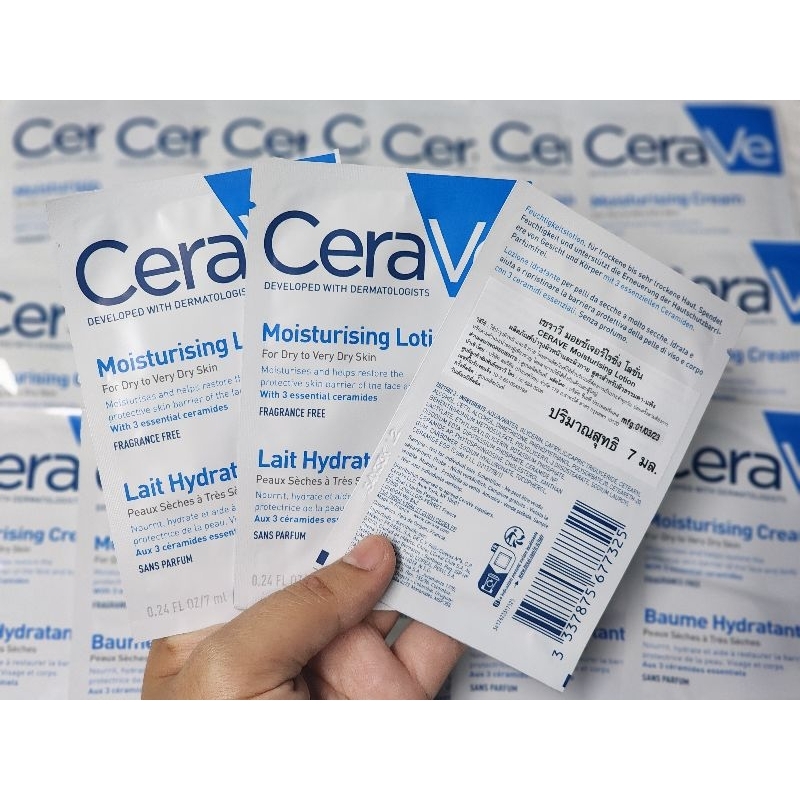 CERAVE Moisturising Lotion ขนาดทดลอง 7 มล.ป้ายไทย