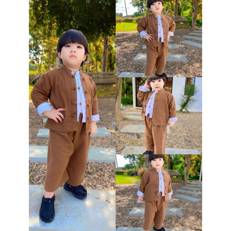 ชุดพื้นเมือง3 ชิ้น  เสื้อ2  กางเกง