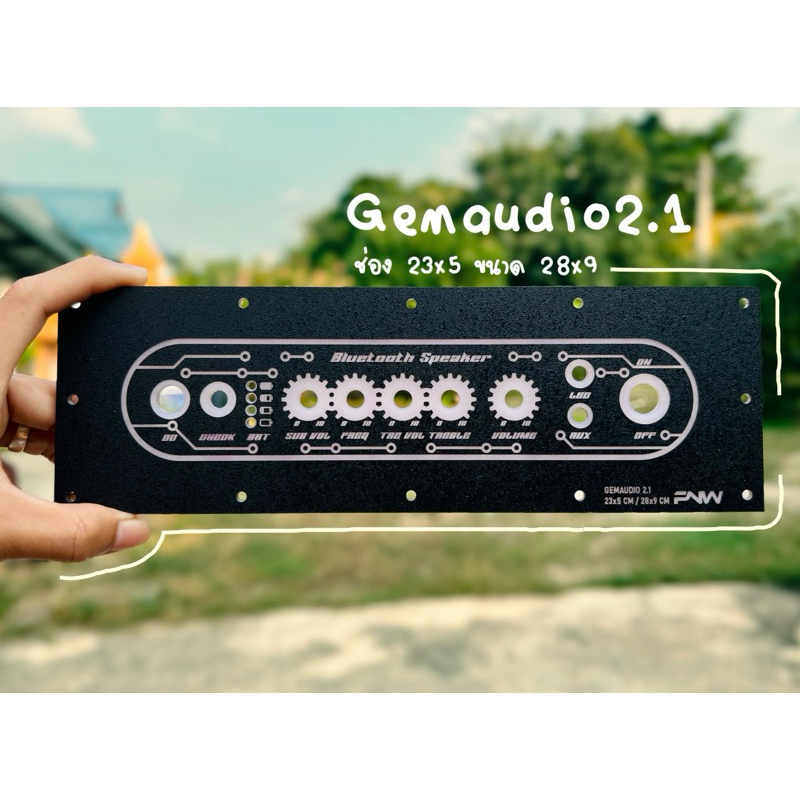 เพลทลำโพงบลูทูธ GEMAUDIO 2.1