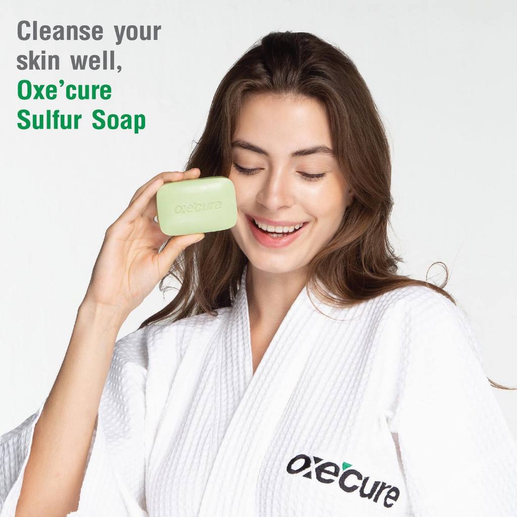 สบู่สำหรับคนเป็นสิว OXE'CURE Sulfur Soap  ปริมาณ 30g oxecure - รูปที่ 4
