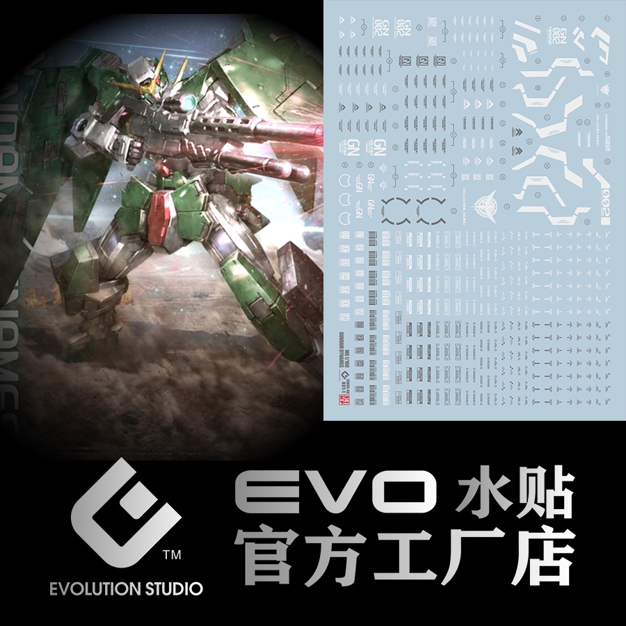 ดีคอลน้ำ DECAL EVO MG 1/100 Dynames Gundam