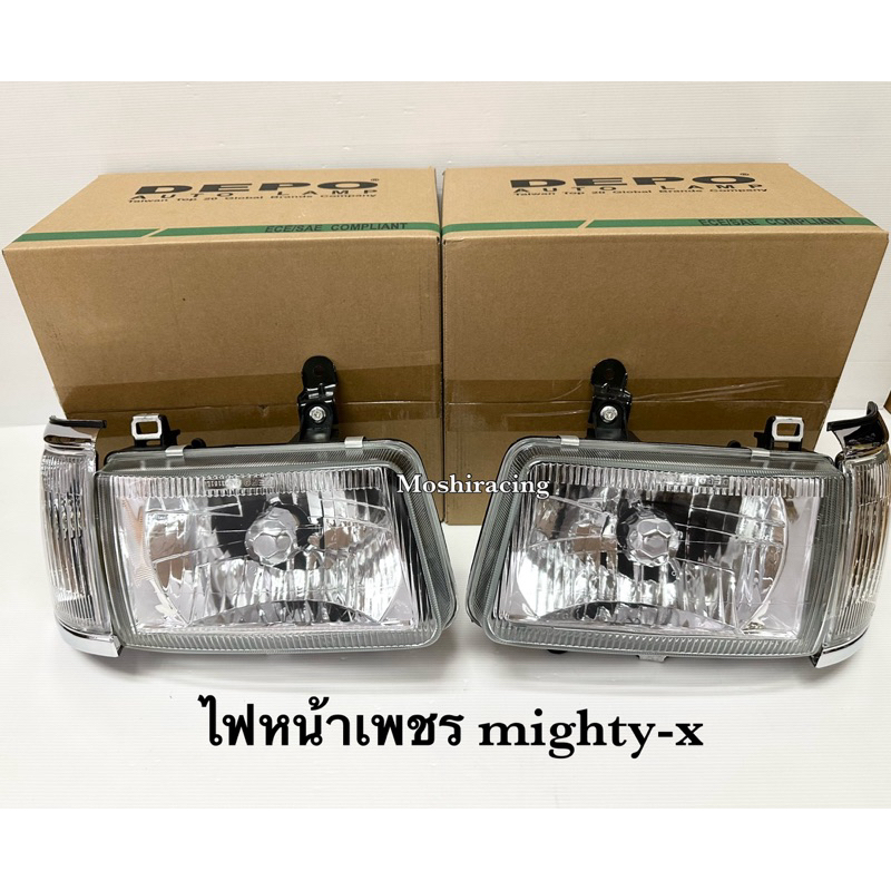 ไฟหน้า ไฟหน้าเพชร TOYOTA MIGHTY X MIGHTY-X ไฟหน้าไมตี้เอ็กซ์ตาเต็ม