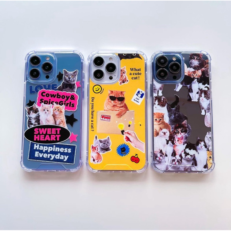 เคสสำหรับไอโฟน พร้อมส่ง มีครบรุ่น ลายน้องแมว