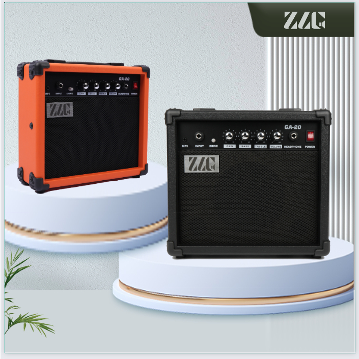 ZLG 20W ลำโพง แอมป์กีต้าร์ไฟฟ้า ส้มดำ สินค้าเฉพาะจุด จัดส่งที่รวดเร็ว