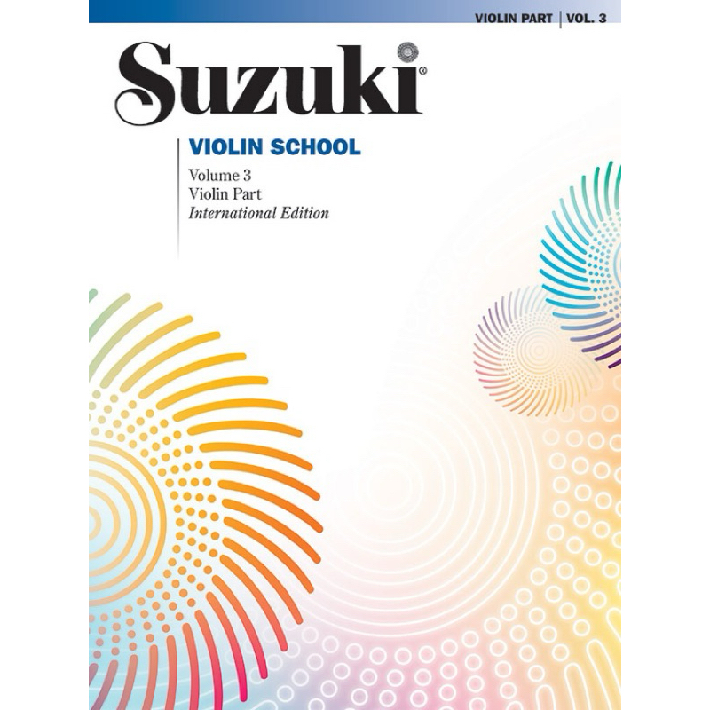 หนังสือไวโอลิน Suzuki Violin Vol.3  (ไม่มีCD) international edition