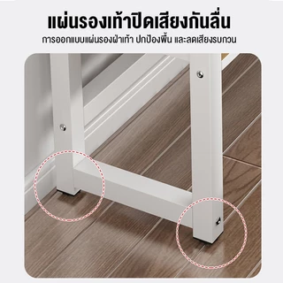 ALOVE โต๊ะทำงาน160/140/120CM โต๊ะคอมพิวเตอร์ สไตล์เรียบง่าย ใช้ได้สำหรับสองคน ขาเหล็ก การเสริมแรงรั้งในแนวทแยง