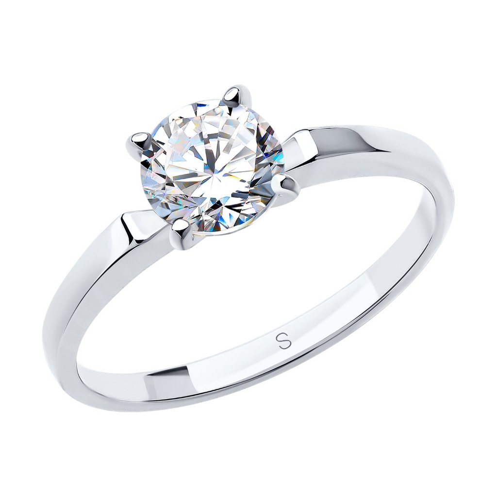 DIAMOND RING แหวนหมั้น เพชรแท้ ทองคำขาว 9K - HPHT Lab Grown Diamond Ring 1.04 กะรัต - น้ำ 99 (E) VS1 พร้อมใบเซอร์ IGI
