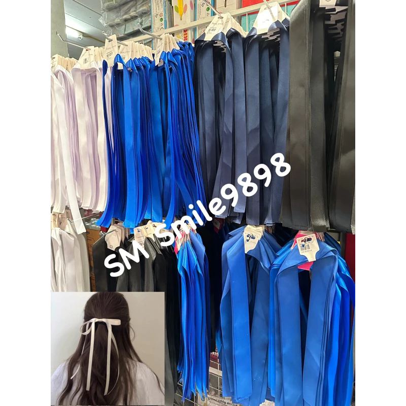 (บส001)🎀โบว์เส้น โบว์ผูกผม ริบบิ้นผูกผม