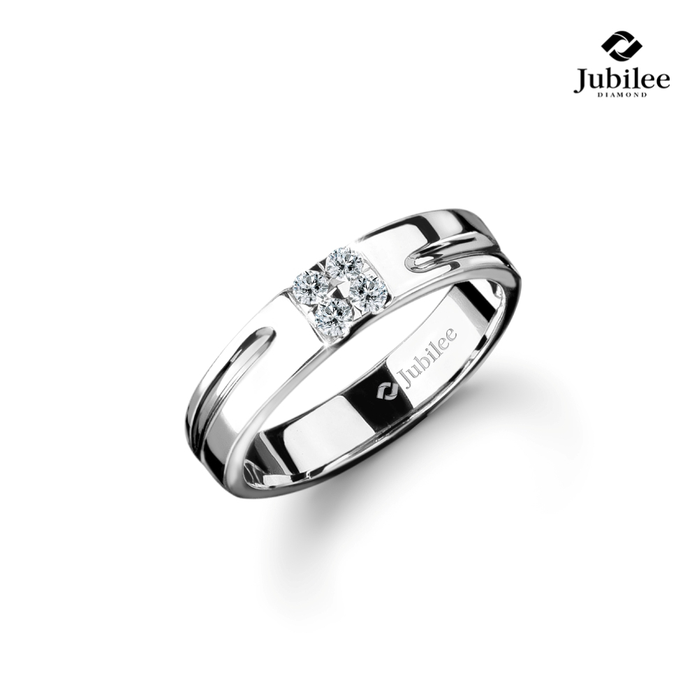 Jubilee Diamond แหวนเพชร Atelier Modernist Band Ring เพชรแท้ เพชรน้ำ 99
