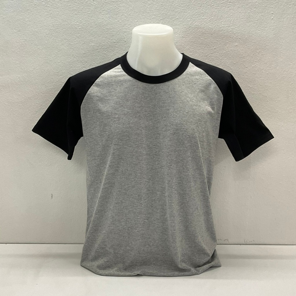 เสื้อสโลปแขนสั้นสลับสีทูโทน ทรงตรง